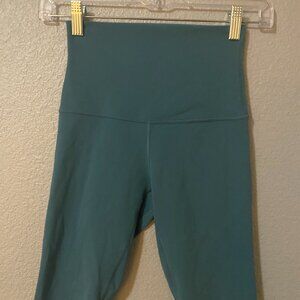 Blue Lululemon High Rise Shorts 8"